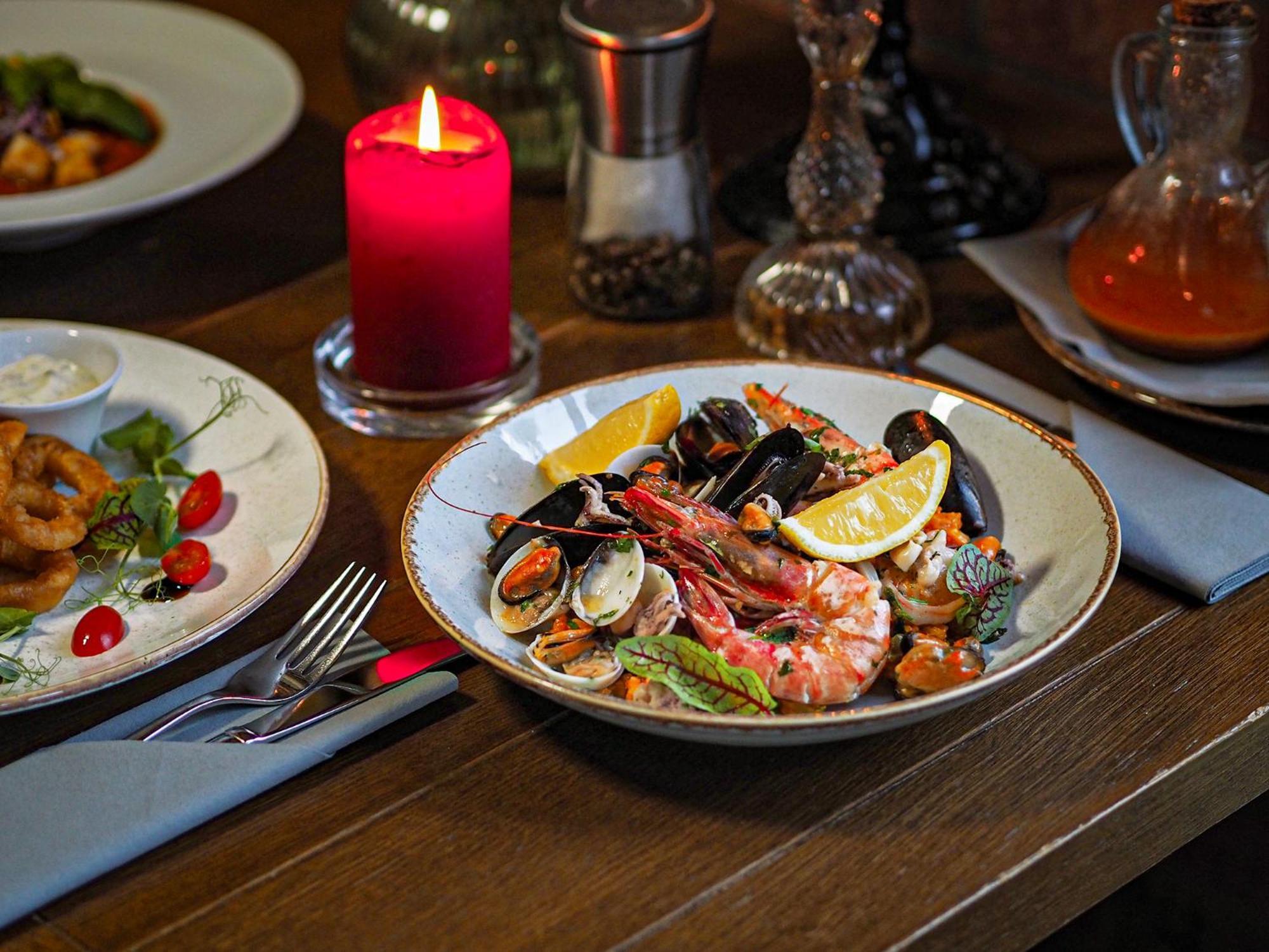 Willa Port Острода Екстериор снимка Seafood salad